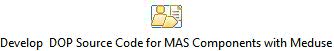 Activity diagram: MMF Develop DOP Source Code for MAS Components with Meduse